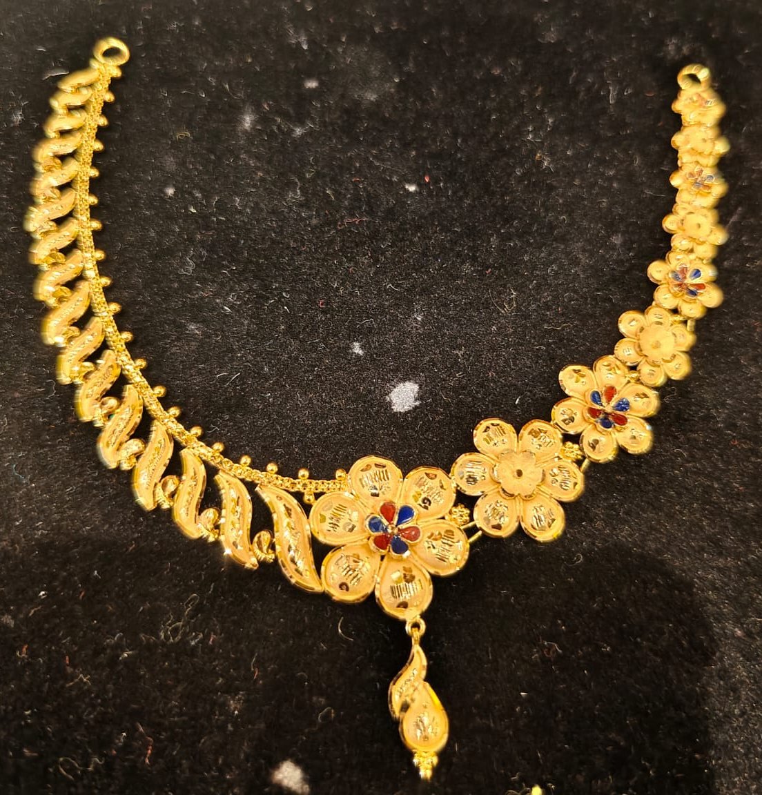Floral Meenakari Necklace