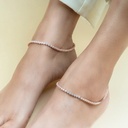 Silver Circular Anklet