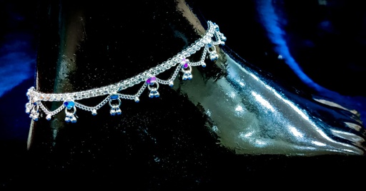 Fancy Silver Anklet